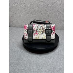 Belle Beauty and the Beast Loungefly Grey Rose Buckles Womens Wallet Vintage